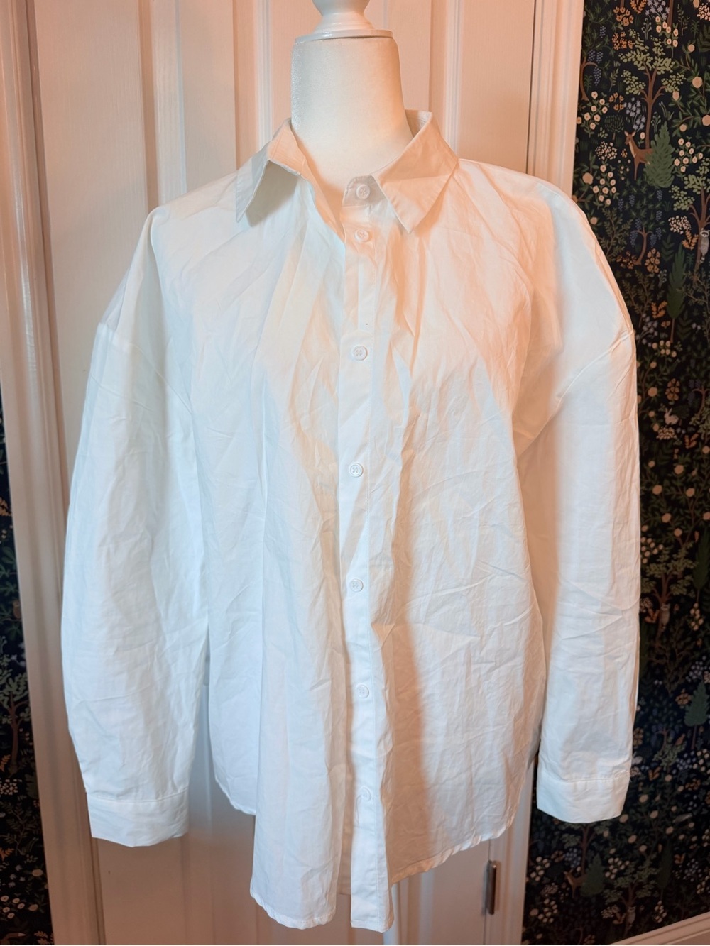 Missguided White Oversized Button-Front Shirt